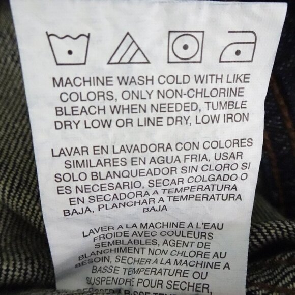 Lee Jean Jacket Men's Size L Blue Stretch Denim Button Front Trucker Jacket - Picture 10 of 10